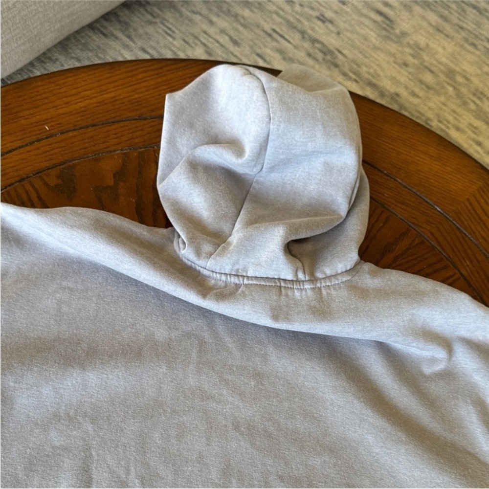 Avalanche Heather Gray Hoodie with Floral Print - Picture 11 of 13